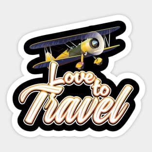 Love to Travel Sticker